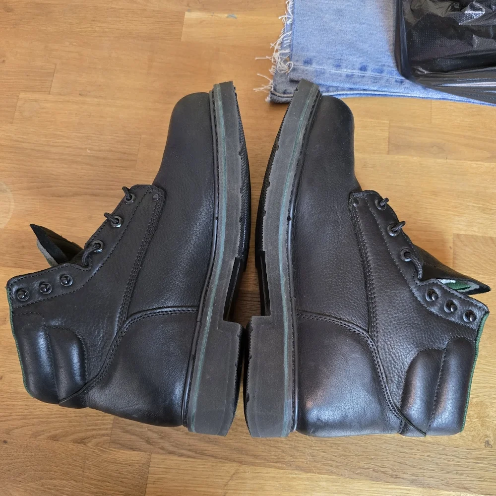 Florsheim FE675 Men’s Work Boot Black Leather ASTM Safety EH Toe Size 11EEE Wide